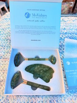 Jade Roller, Gua Sha Set