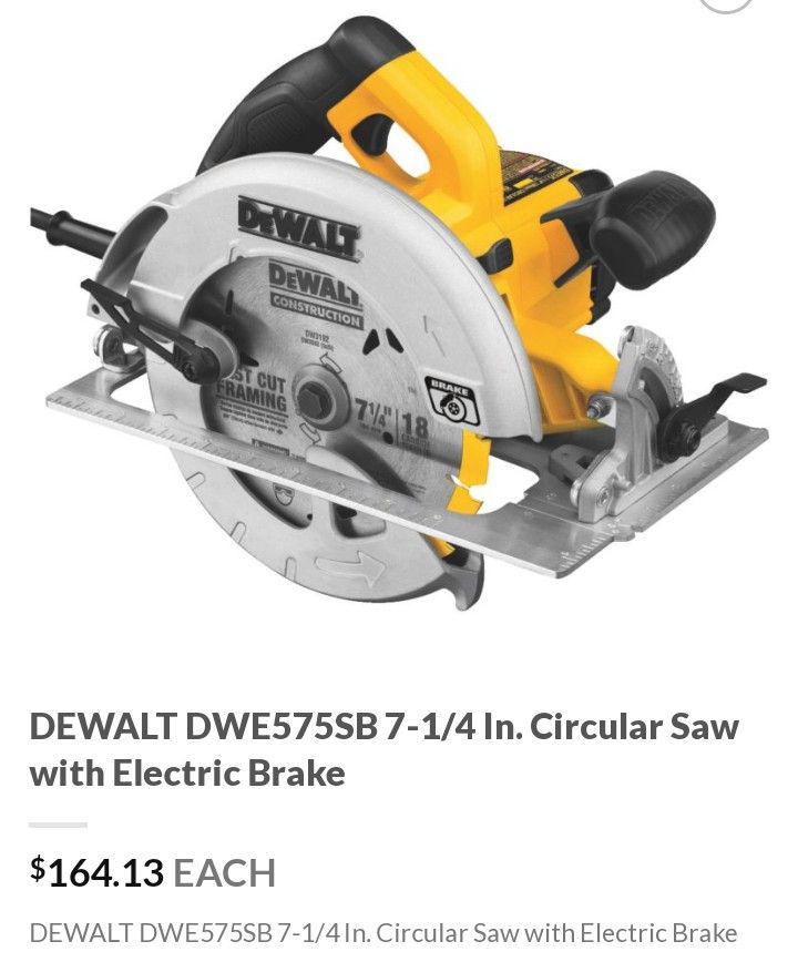 DeWALT Circular Saw Corded