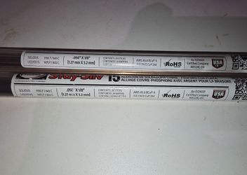 Harris Stay-Silv 15 Brazing Rods 28 Sticks x2