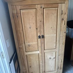 Rustic Knotty Pine Armoire