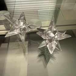 Rosenthal crystal  candle holders