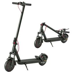 Electric Scooter - 350W Motor, 8.5"Solid Tires, 36V/10.4Ah Battery, Max Speed Up to 19MPH and 21Miles Long Range, Foldable E-Scooter with Double Braki