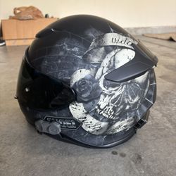 Custom Shoei Motorcycle Helmet 