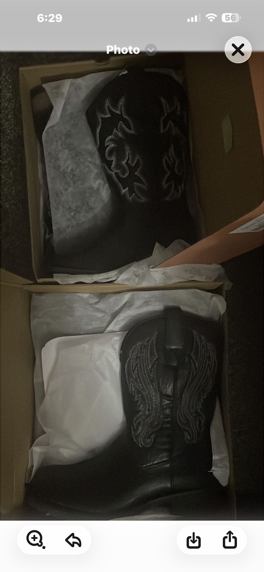 Cowgirl  and Cow Men Boots Size 11