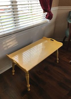 Lightweight Antique inspired tray table 16x16x32