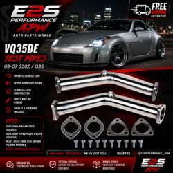 03-07 Nissan 350Z / Infiniti G35 VQ35DE Catless Test Pipes / Downpipes