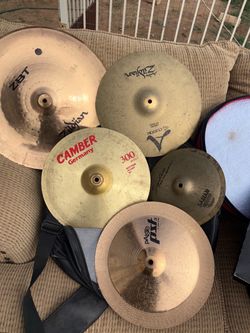 Cymbals  – Zildjian, Sabian, Paiste, Camber