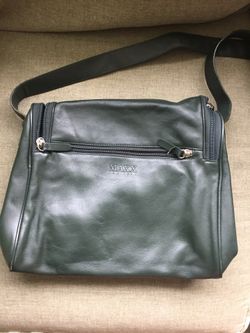 Green leather purse-reduced again!