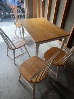 Table and chairs