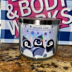 Bath & Body Works Frozen Lake 3 Wick Candle 