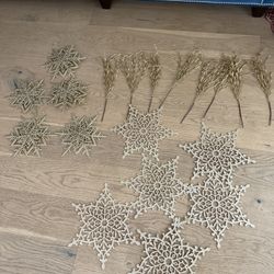 Christmas Gold Decor/ornaments For Tree