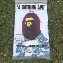 Small white bape tee