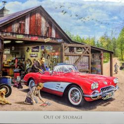 Brand New EuroGraphics Out of Storage (1959 Corvette) by Greg Girdano 1000-Piece SEALED Puzzle