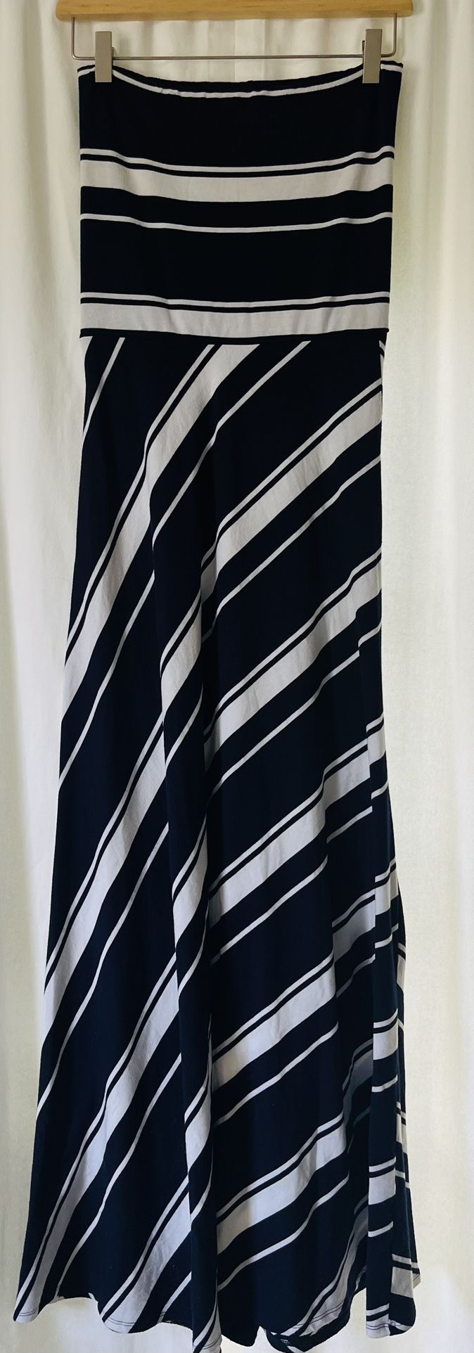 Strapless Stripe Summer Dress 