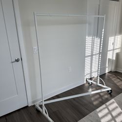 Rolling Clothing Racks with Z-Base, Heavy Duty Garment Rack,Clothes Rack on Wheels With Brakes, Sturdy Metal Hanging Holder, Clothes Organizer Rack, W
