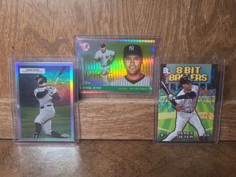 3 Baseball Cards Jeter Judge
