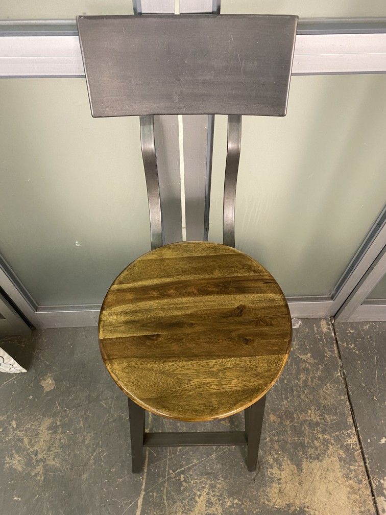 World Market Hudson Wood & Metal Pub Table & 3 Stools for Sale in