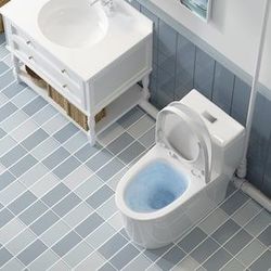 Macerating Toilet 600w 1-Piece 0.8/1.28 GPF Dual Flush Upflush Toilet Powerful & Quiet Macerating Toilet System in White