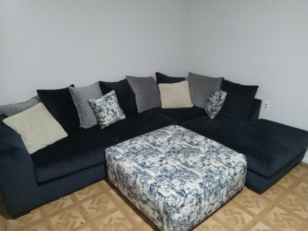 Navy Blue Couch