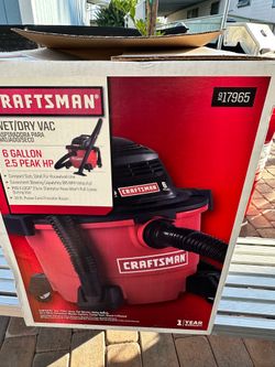 Craftsman 6 gallons wet/dry vacuum