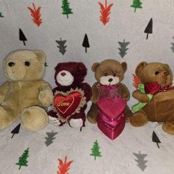 Teddy Bear Lot Of 4