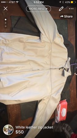 White leather jacket