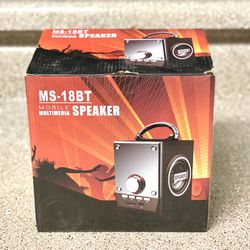 MS-18BT MOBILE MULTIMEDIA SPEAKER USB/ FM RADIO/ AUX/ SD