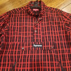 Supreme Nylon Plaid Pullover 