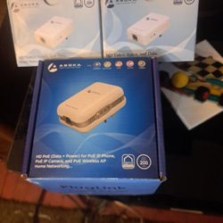 Plug Link Poe-200 And 2 Pluglink HD AV Adaptors