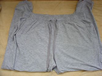 LOT OF 3 WOMEN'S ACTIVE SWEAT PANTS GRAY/BLACK SIZE XL PULL ON