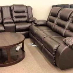~ASK DISCOUNT COUPON🎖sofa Couch Loveseat  SECTIONAL sleeper recliner daybed futon ☆ VCHE brown Reclining Living Room Set 