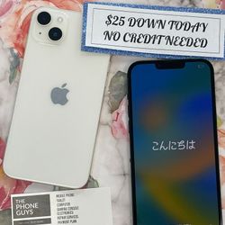 Apple iPhone 13 Unlocked -90 Day Warranty-$1 DOWN-NO Credit Needed