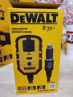 DEWALT
140-Watt Portable Power Inverter for Car with Dual USB Ports