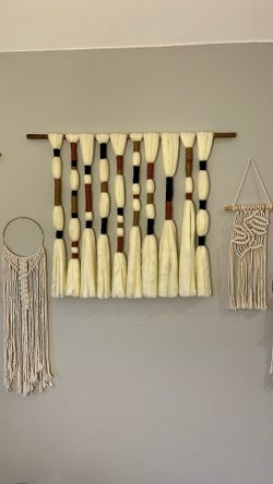 Hand Made Fiber Art Wall Hanging