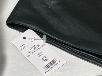 Vegan Leather Runway Leggings Black Size 2R