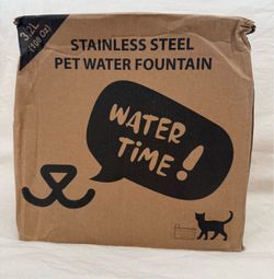 Stainless steel pet water fountain