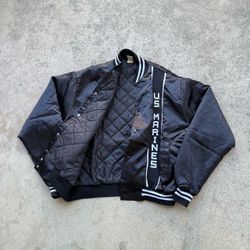 Vintage 80’s 90’s US MARINES Quilted Satin Bomber Jacket