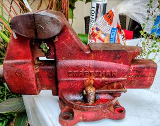 Vintage Craftsman Heavy Duty Swivel Bench Vise - Made in USA