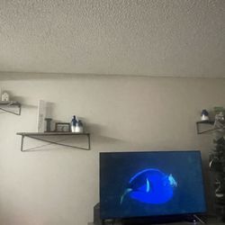 3 Simple Farmhouse Modern Shelves And Blue Cases