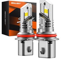 SEALIGHT 9004 Fog Bulbs with 6500K White Light,40000LM Super Bright, 1:1Mini Design Fog Light Bulbs,3 Mins Plug-N-Play, Pack of 2