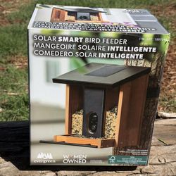 Solar Smart Bird Feeder With WiFi Camera
