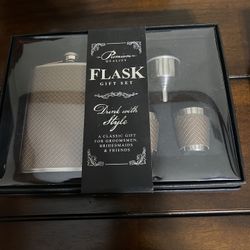 Flask Set With 2 Matching Shot Glasses