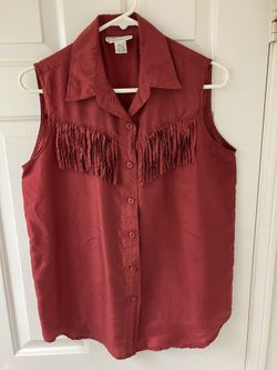 Silk Blouse with Fringes