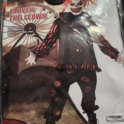 Carver The Clown Costume W/ Bloody Knife