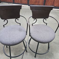 Expensive Iron Bar Stools  Wide Seats Anyweight 390 