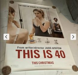 This Is 40 Original Bus Shelter Movie Poster Approx 48x70