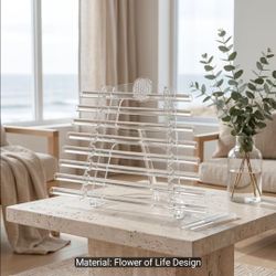 Crystal harp with 1 cracked tube