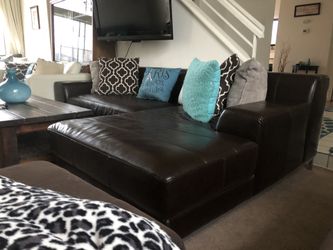 Italian leather sectional $700 like new