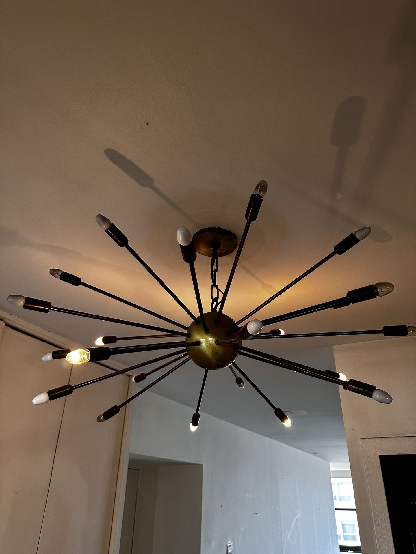 Vintage Mid century Modern Sputnik Light -chandelier