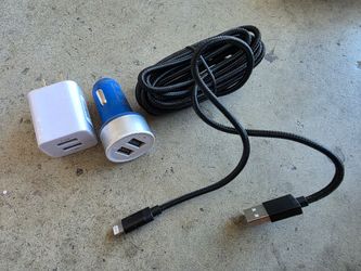Home car chargers lightening usb cable iPhone ipad